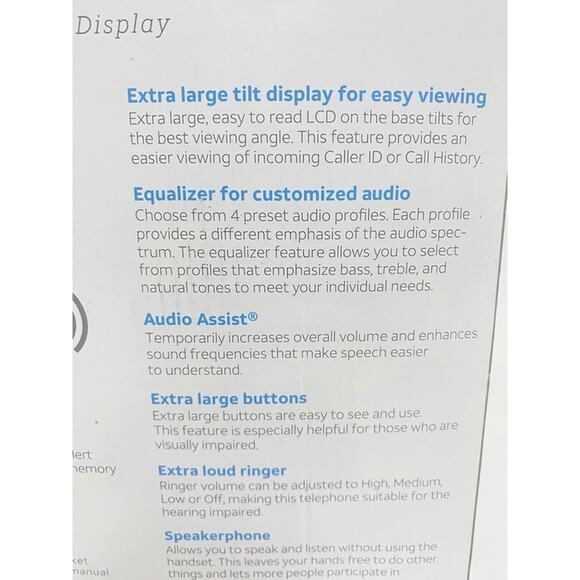 AT&T CD4930 Corded Desk Phone w Digital Answering System & Caller ID Landline - Picture 5 of 9